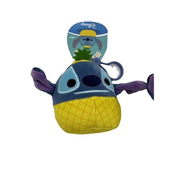 Disney Squishmallows 4" Clip-On Stitch W/Pineapple New With Tags - Picture 2 of 4